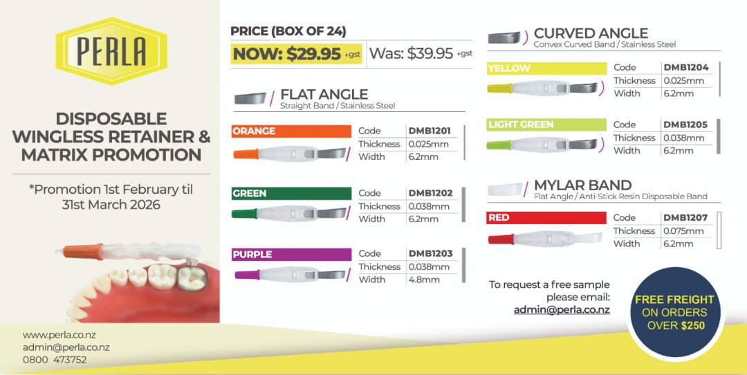 Disposable Wingless Retainer & Matrix Promotion Feb/March 2026