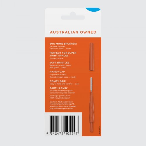 DENTAGENIE DENTAL BRUSH WIDE (ORANGE) - 18 PER PACK